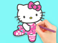 Joc Llibre per pintar: Hello Kitty Dancing  en línia