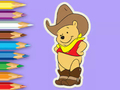 Joc Llibre per pintar: Cowboy Winnie  en línia