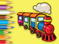Joc Llibre per pintar: Tren corrent  en línia