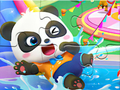Joc Trencaclosques: Parc aquàtic Baby Panda  en línia