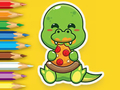 Joc Llibre per pintar: Dinosaures famolencs  en línia