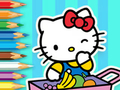 Joc Llibre per pintar: Hello Kitty Market  en línia