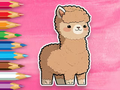 Joc Llibre per pintar: Alpaca bonica  en línia