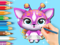 Joc Llibre per pintar: Cute Fluvsies  en línia