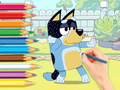 Joc Llibre per pintar: Bluey i Bingo  en línia