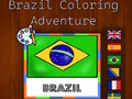 Joc Aventura per pintar al Brasil  en línia