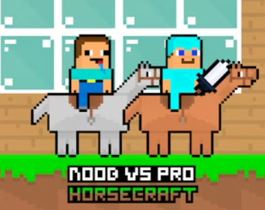 Joc Noob vs Pro Horsecraft en línia