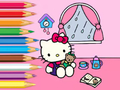 Joc Llibre per pintar: Hello Kitty Rainy Day  en línia