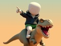 Joc Stickman. Arena de dinosaures  en línia
