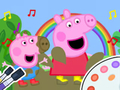 Joc Llibre per pintar: Peppa Pig Muddy Funny  en línia