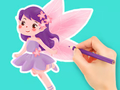 Joc Llibre per pintar: Fada de les flors  en línia