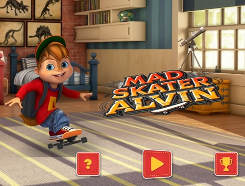 Joc El patinador boig Alvin  en línia