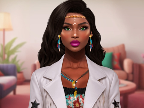 Joc Vestit bohemi chic  en línia