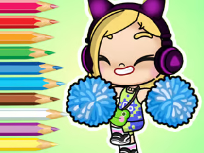 Joc Llibre per pintar: Avatar World Cheerleader  en línia