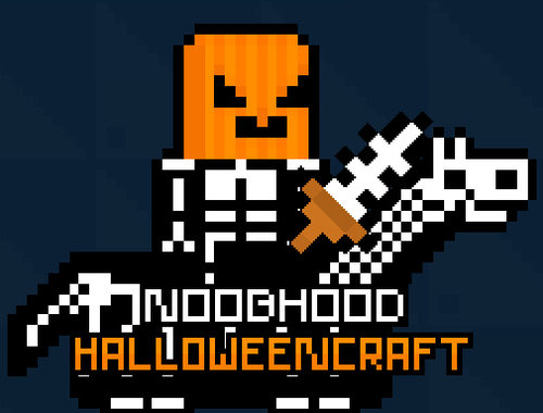 Joc Noobhood Halloweencraft en línia