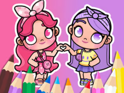 Joc Llibre per pintar: BFF In Avatar World  en línia