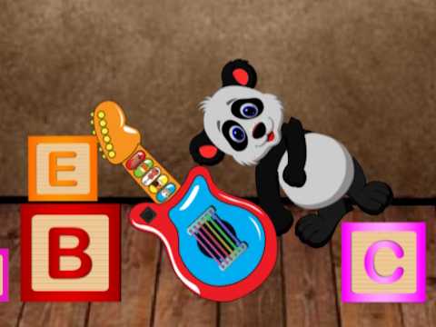 Joc Temps de música de guitarra infantil  en línia