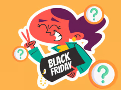Joc Quiz per a nens: Trivia del divendres negre  en línia