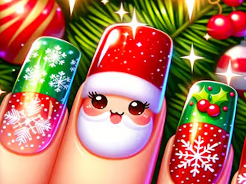 Joc Disseny d'ungles de bon Nadal  en línia
