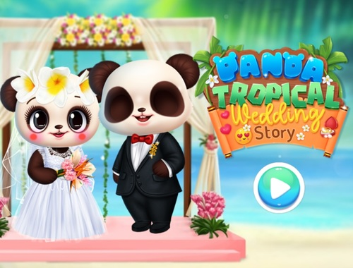 Joc Història del casament tropical del panda  en línia