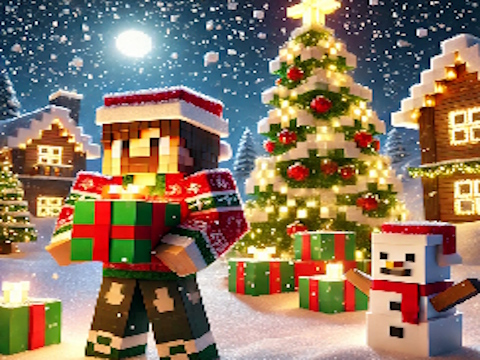 Joc Trencaclosques de Nadal de Minecraft  en línia