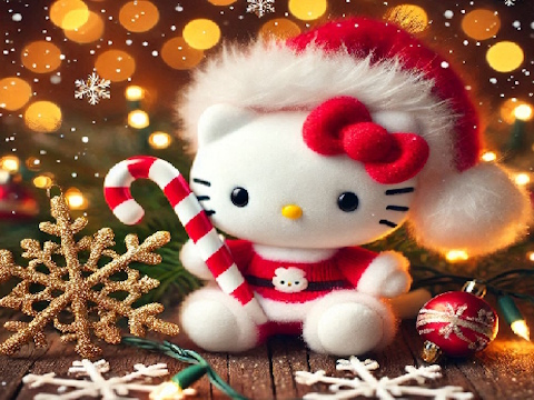 Joc Trencaclosques de Nadal de Hello Kitty  en línia