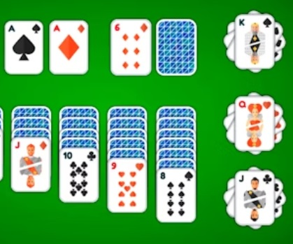 Joc Klondike Solitaire 4 vestits  en línia