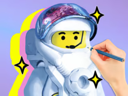Joc Llibre per pintar: LEGO Astronaut  en línia