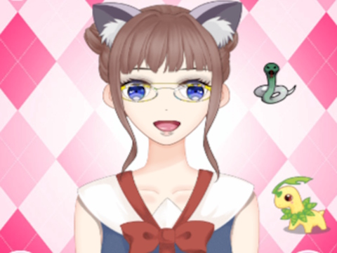 Joc Una bonica noia d'anime vestida  en línia