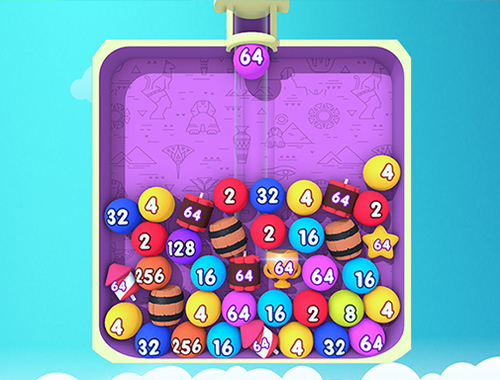 Joc Bubble Merge 2048 en línia