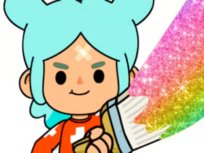 Joc Llibre per pintar: Toca Boca Rita  en línia