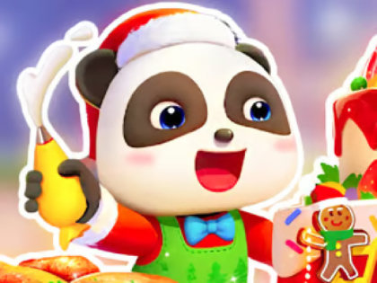 Joc Trencaclosques: Baby Panda Christmas Chef  en línia