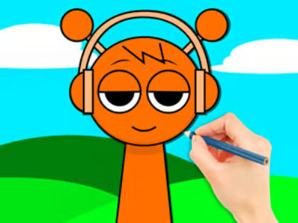 Joc Llibre per pintar: Sprunki Oren  en línia