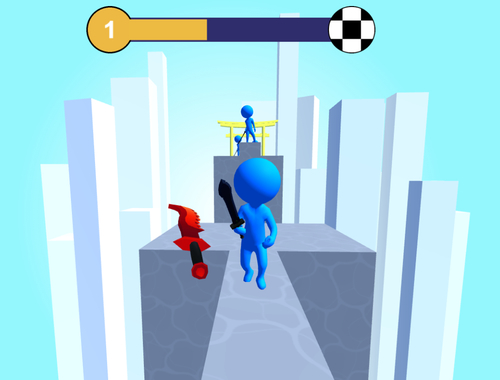 Joc Joc de l'espasa! Ninja Slice Runner  en línia
