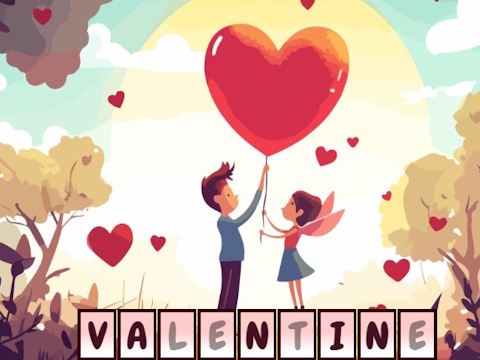Joc Els alfawords amagats de Sant Valentí  en línia