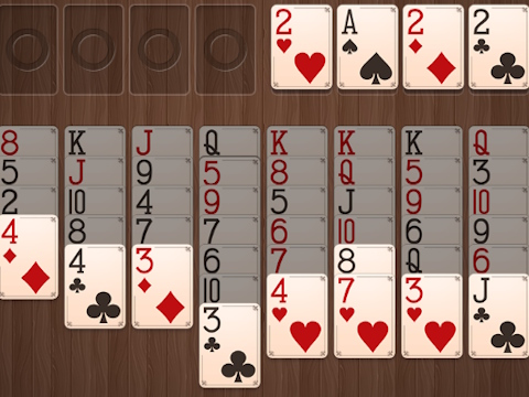 Joc Fusta Freecell  en línia