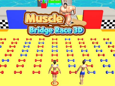 Joc Muscle Bridge Race 3D en línia