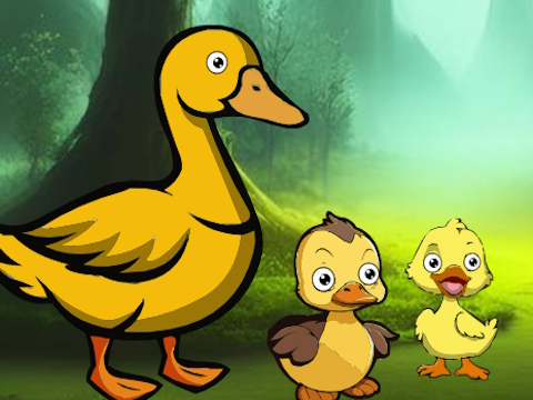 Joc Duck Family Reach Pond en línia