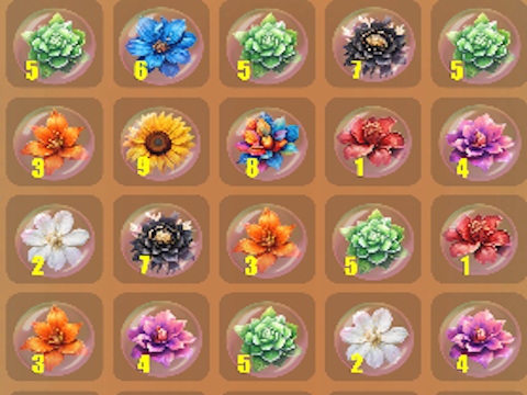 Joc Flors de trencaclosques de daus!  en línia