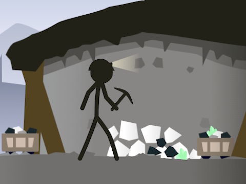 Joc Simulador de mineria Stickman  en línia