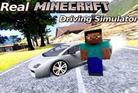 Joc Simulador de conducció de Minecraft real  en línia
