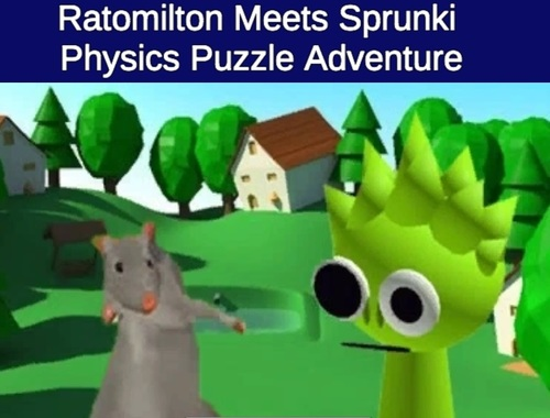 Joc Rato Milton es troba amb Sprunki Physics Puzzle Adventure  en línia