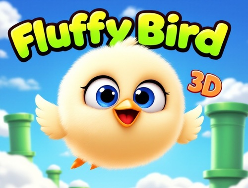 Joc Fluffy Bird 3D en línia