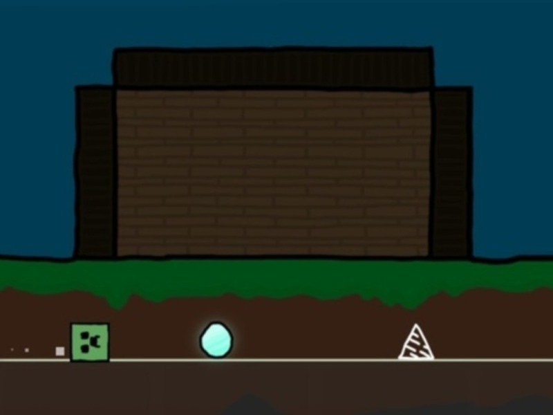 Joc Erupció de geometria però mcraft  en línia