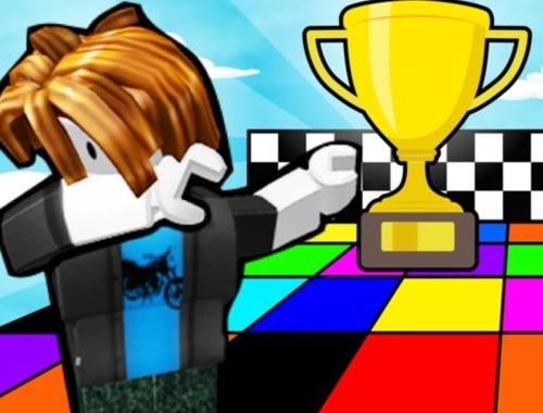 Joc Color Race Obby  en línia