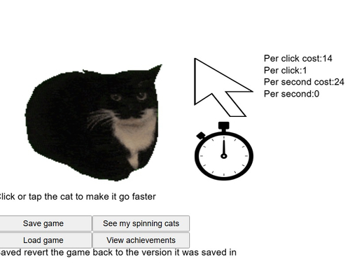 Joc Spinning Cat Clicker  en línia