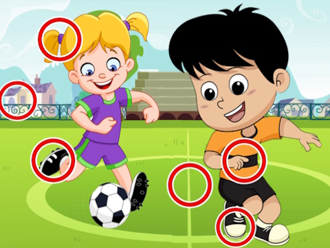 Joc Diferències de futbol  en línia