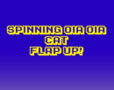 Joc Spining oia oia gat flap cap amunt  en línia