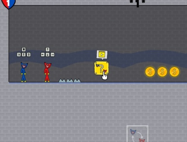 Joc Duo de festa Huggy Stickman  en línia