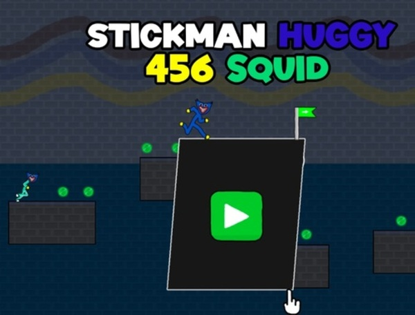 Joc Stickman Huggy 456 Squid  en línia
